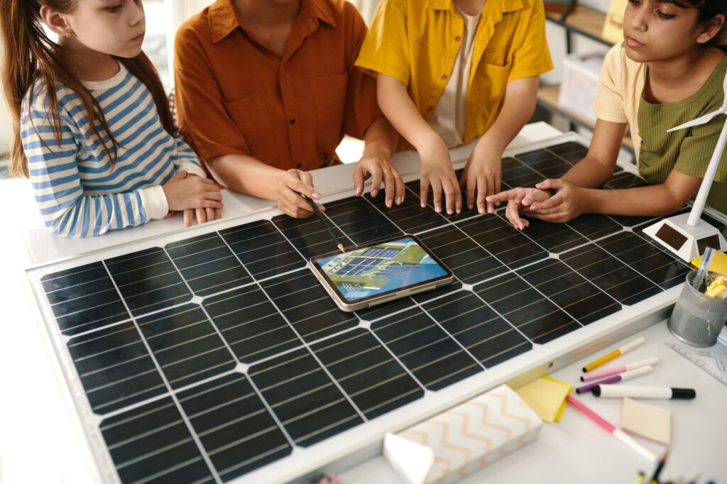 Teacher Talking about Solar Farms